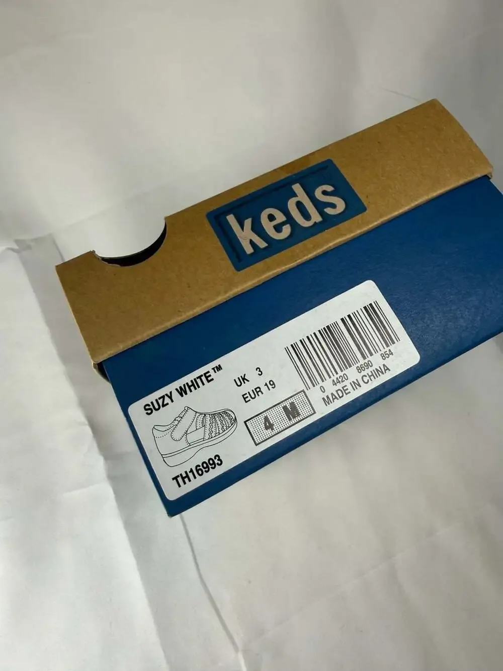 Keds Suzy White Toddler Girls Leather Fisherman Sandals Size 4M